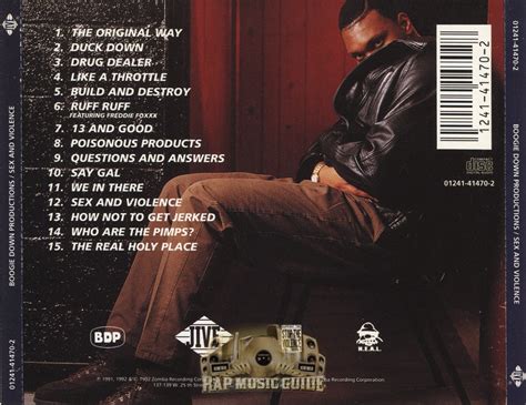 Boogie Down Productions Sex And Violence Cd Rap Music Guide