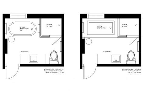 Toilets can fit into spaces as small as 30 inches (76 centimeters) wide and 54 inches (137 centimeters) long, but at least 36 inches wide and 60 inches deep is much more comfortable. What Best 5×8 Bathroom Layout To Consider in 2020 | Small ...