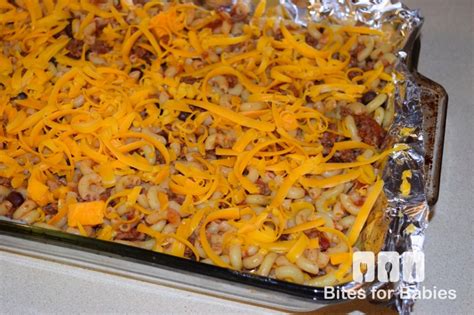 Poke three toothpicks in the casserole, and cover with tin foil, so that the foil doesn't. Chili Pasta Casserole - Bites for Foodies