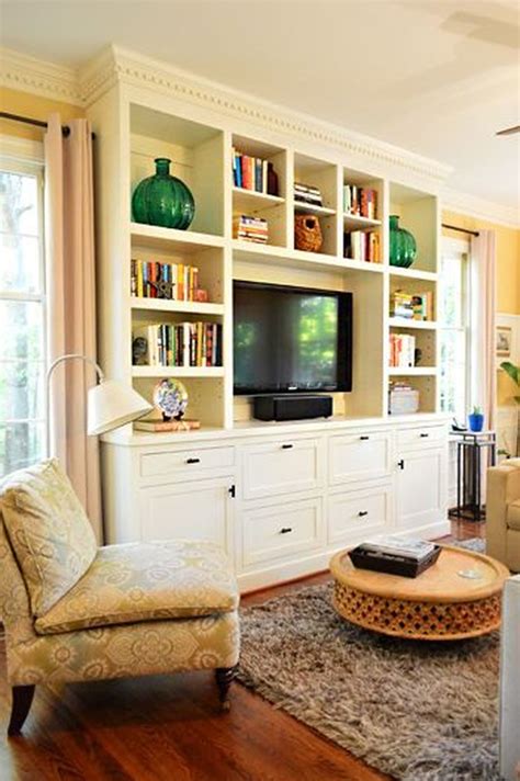 Brilliant Built In Shelves Ideas For Living Room 35
