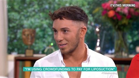 britain s vainest man asks this morning viewers for cash for surgery to shift beer weight