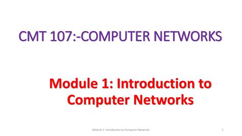 Solution Mod 1 Introduction To Computer Networks 1 Studypool