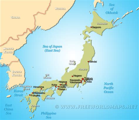 Japan Map Free Large Images