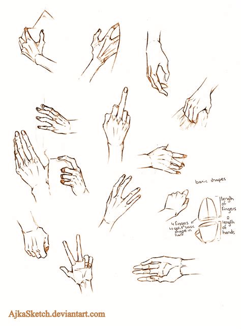 Study Hands By Ajkasketch How To Draw Hands Anime Drawings