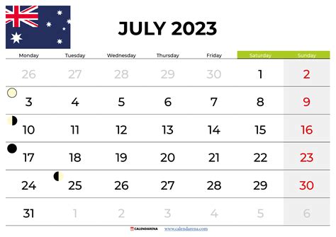 Planning Your July 2023 Calendar Australia