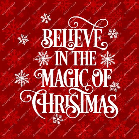 Believe In The Magic Of Christmas Svg File Christmas Svg Etsy