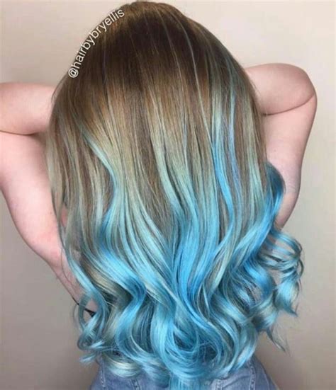 Pin By Abigail Borsman On Hair Blue Tips Hair Hair Dye Tips Dip Dye