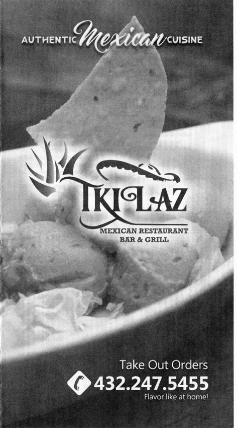 Macarena's delicious mexican dishes & bar, midland, texas. Tkilaz Mexican Restaurant - Menu - Midland | Midland Menus
