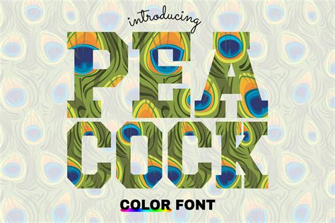 Peacock Font By WADLEN Creative Fabrica