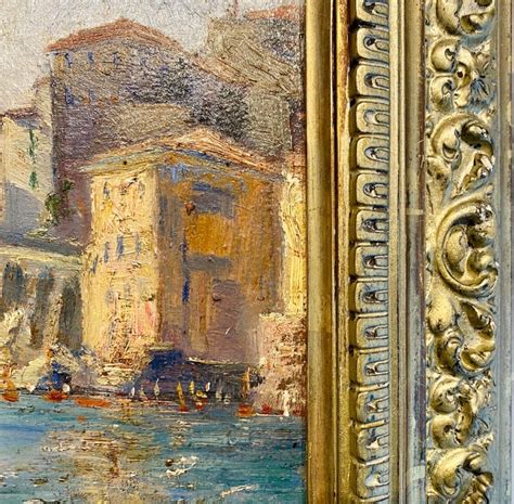 Unknown French 19th Century Impressionist Painting Mediterranean