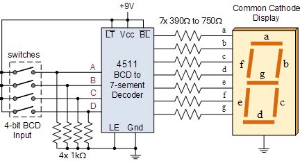 Please follow instructions wire the breadboard yo chegg com. 7 Segment Display Logic Diagram - Wiring Diagram Schemas