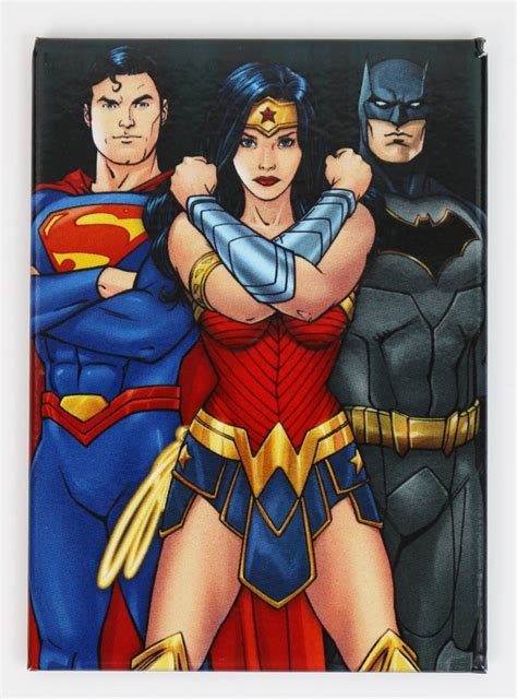 Justice League Batman Wonder Woman Superman Fridge Magnet Dc Comics H33