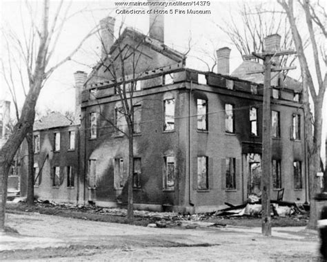 House On Broadway In Bangor Fire Of 1911 Maine Memory Network