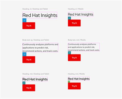 Spacing Red Hat Design System