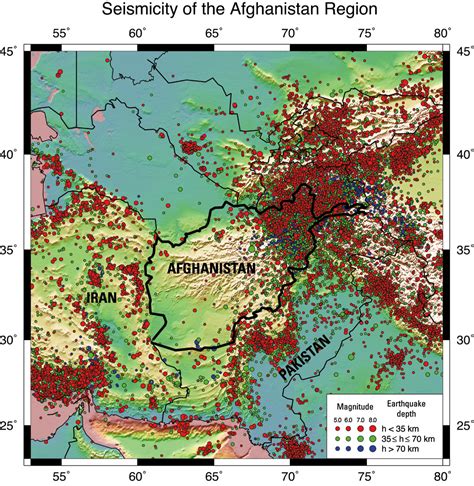 Search and share any place, ruler for distance measuring, find your location, weather forecast, regions and cities lists with capitals and administrative centers are marked. Assessing the Seismic Hazards of Afghanistan
