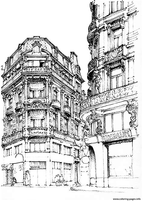 And also, paris is the capital of world fashion and fragrances. Adult Paris Street Coloring Pages Printable