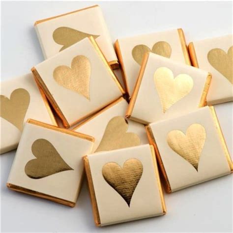 Thank You Gold Heart Chocolates Italian Wedding Favours Gifts Etsy Uk