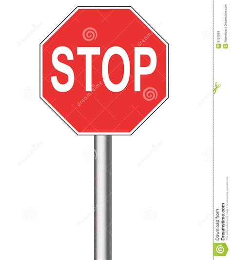 Stop Stock Illustration Illustration Of Sign Traffic 9121984