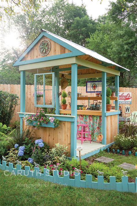 Diy Garden Project Build An Open Potting Shed Caruth Studio