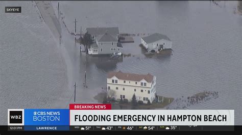 Dramatic Flooding Prompts Emergency Warning At Hampton Beach Youtube