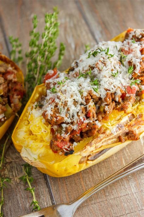 Stuffed Spaghetti Squash With Tomato And Ground Beef The Cookie