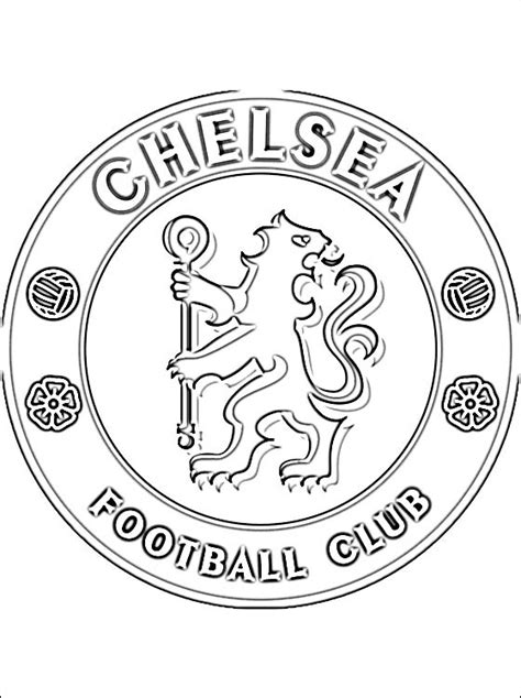Escudo Chelsea Football Club Para Colorear Dibujos Para Colorear