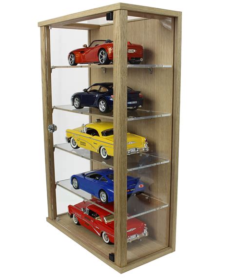 Lockable Display Case For 118 Scale Model Cars 5 Or 6 Shelves