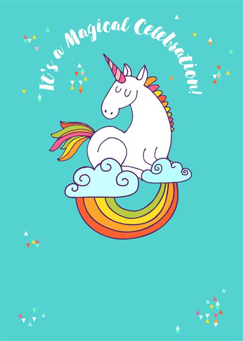 Create your own custom unicorn birthday party invitations with our invitation maker. Unicorn Magic - Free Birthday Invitation Template ...
