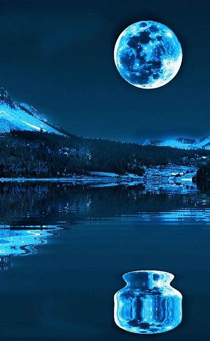 Night Moon Gifs Backgrounds Cool Capel
