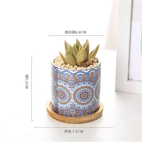 Bonsai Sublimation Ceramic Pottery Flower Pots Wholesale Ceramic