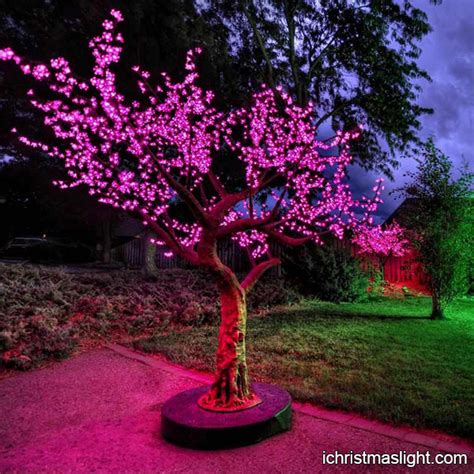 Outdoor Pink Light Cherry Blossom Trees Ichristmaslight