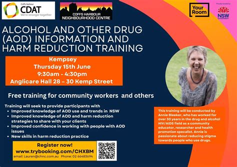 Alcohol And Other Drug Aod Info And Harm Reduction Training Tickets