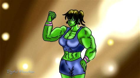 Fitness Lady Turns Into She Hulk Amazing Transformation Youtube