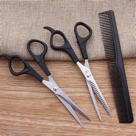 Knowing what a number 3 haircut length is. 3 Pcs Hair Scissors Cutting Shears Salon Barber Hair ...