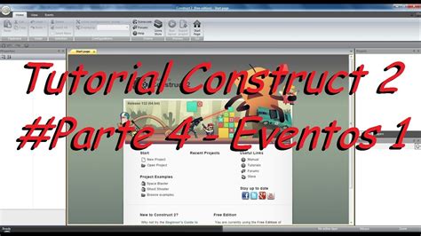 Tutorial Construct 2 Parte 4 Eventos 1 Youtube