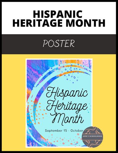Hispanic Heritage Month Poster Teaching Resources