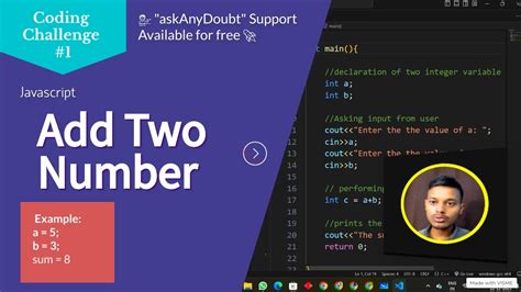 How To Add Two Number In Javascript Javascript Programming