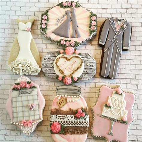 Romantic Wedding In 2023 Wedding Cake Cookies Wedding Cookies Fancy Cookies