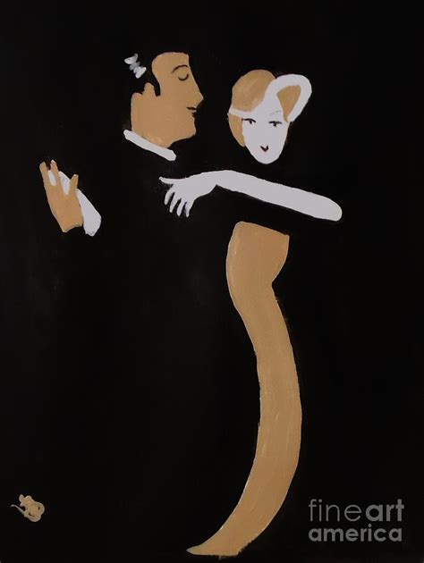 Art Deco Dancing Couple Painting By Marie Bulger