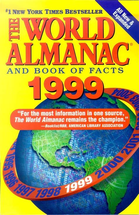 The World Almanac And Book Of Facts 1999 World Almanac Almanac Facts