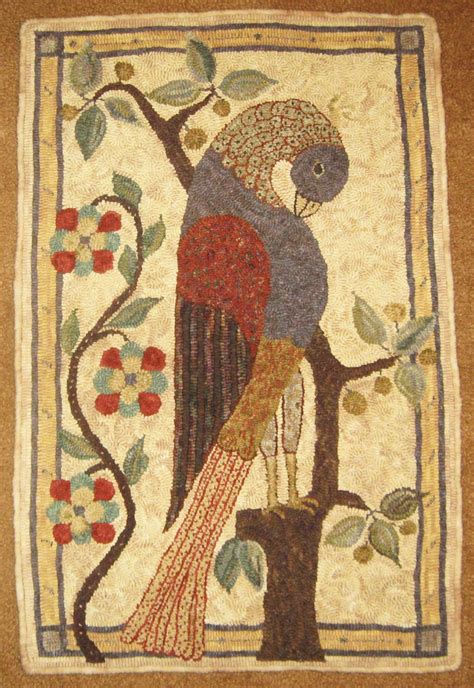 1800 Pelican Fraktur Etsy Rug Hooking Patterns Folk Art Painting