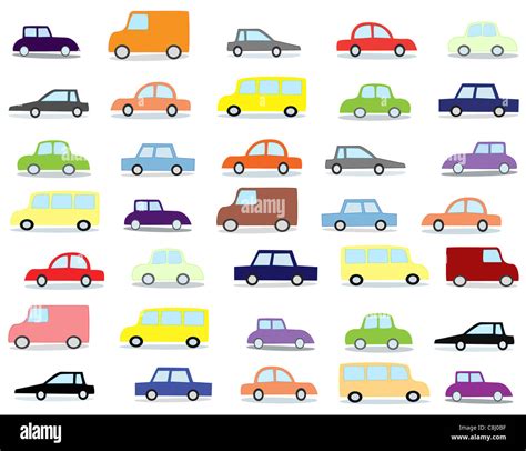 Cartoon Cars Stock Photo Alamy