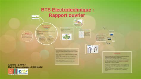 Bts Electrotechnique Rapport Ouvrier By Grégory Finet