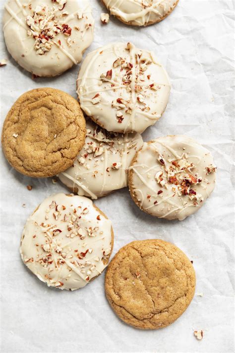 Soft Pumpkin Cookies With Salted Maple Icing Broma Bakery