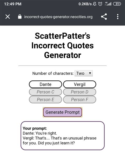 Hi i'm al and i've got the quotes, all you need are the names. Scatterpatter\'S Incorrect Quotes Generator : In a written ...