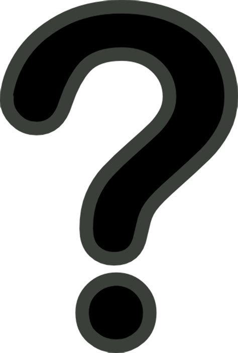 Download High Quality question mark clip art black Transparent PNG