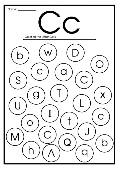 Letter C Worksheets Flash Cards Coloring Pages