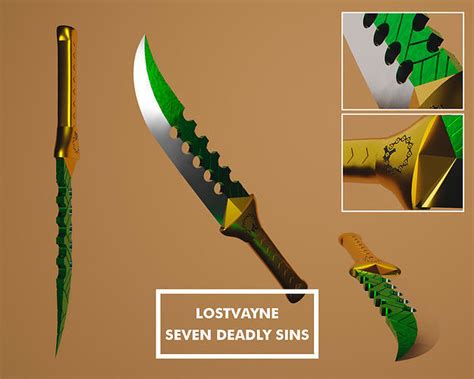 Lostvayne Meliodas Sword Seven Deadly Sins 3d Model 3d Printable Cgtrader