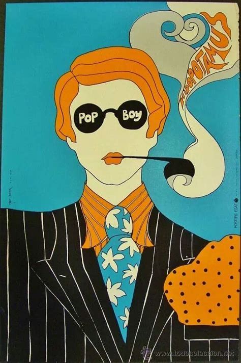 Pop Boy Poster 1969 Art Hippie Art Psychédélique Art Des Années 60