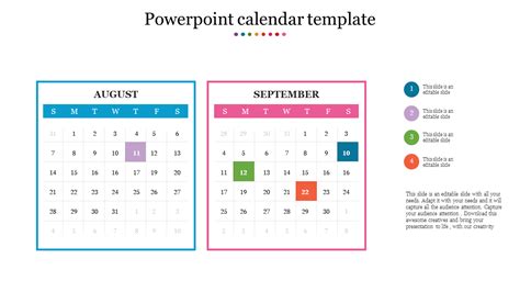 Powerpoint Templates Calendar